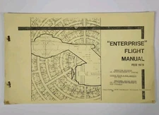 STAR TREK ENTERPRISE FLIGHT MANUAL 1978 PARAMOUNT PICTURES SCARCE YELLOW COVER
