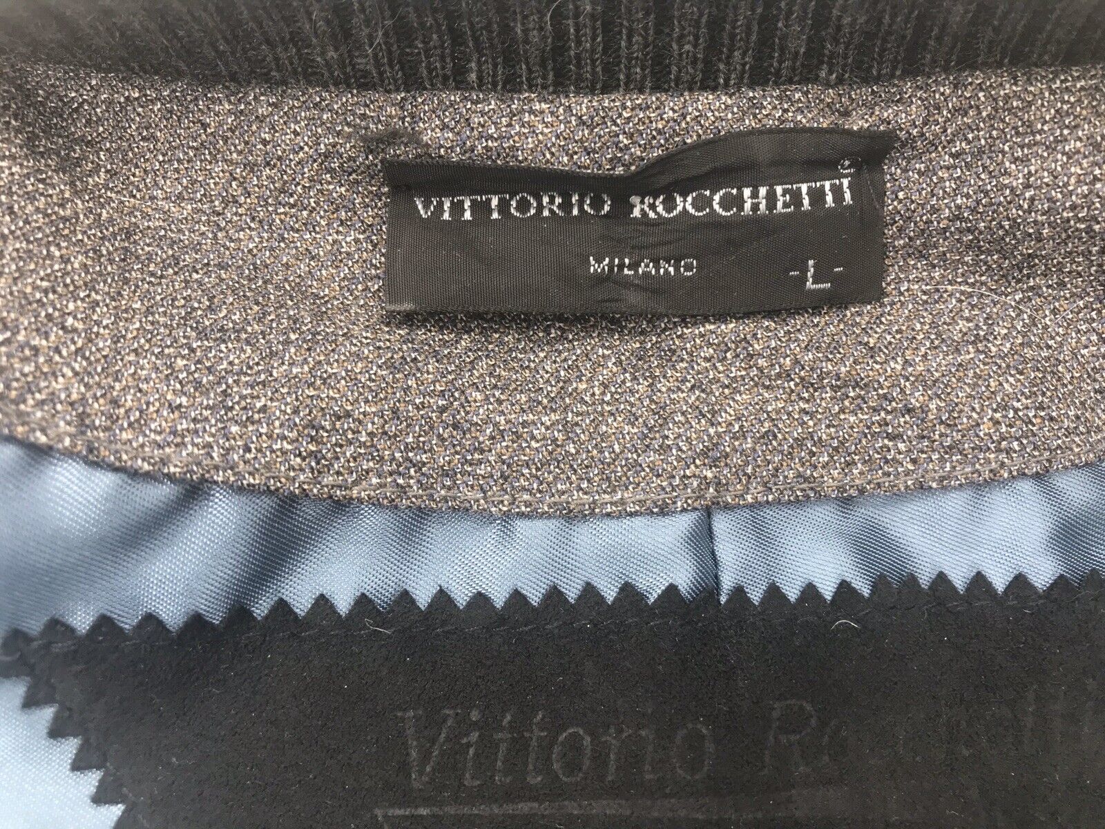Vittorio Rocchetti MIlano Grey Grandpa Sweater & … - image 11