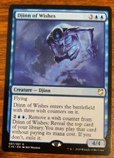 2018 MTG Wizards of the Coast Commander 2018 Djinn of Wishes #087/307 Used