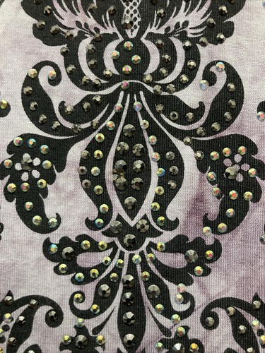 Vocal Tie Dye Purple Cap Sleeves Top Embellished SZ 3XL Hippie Bohemian - Picture 3 of 14