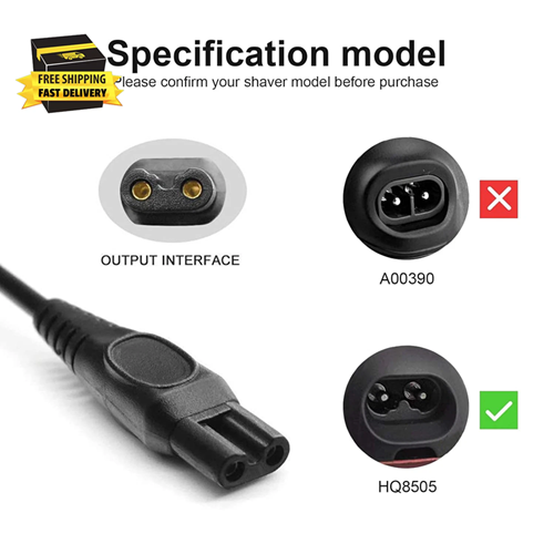 15V USB Charging Cable Cord For Philips Series 1000 Shaver Trimmer Charger Lead - Afbeelding 4 van 15