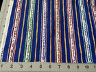 1Y Vintage Cranston Print Works VIP Blue Yellow Orange Stripes Squiggles Cotton — photo 8