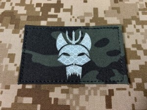 WR-PTRST-MCBKL-W Warrior SEAL Team Reflective Patch Multicam Black