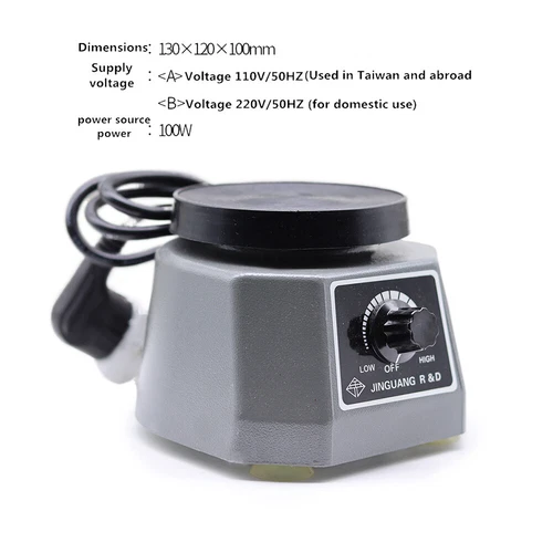 Dental Plaster Vibrator Gypsum Mixing Machine Dental Lab Equipment 4'' Round - Foto 6 di 6