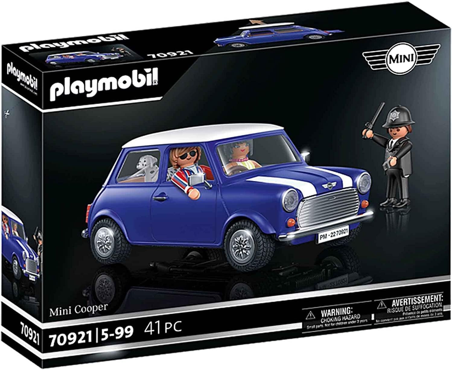 Playmobil 70921 Mini Cooper voiture miniature collector avec 4 figurines