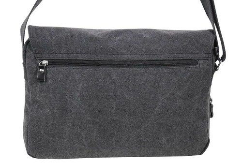 KATANA Grande gibecière sac à bandoulière toile garni cuir réf 6565 (6 coul.disp - Imagen 4 de 37