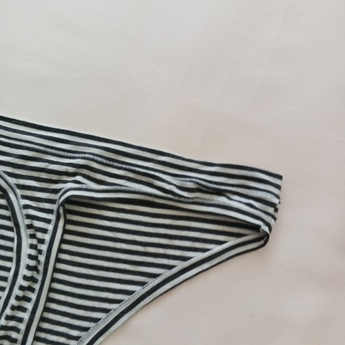 NWT ALFANI Thong SIZE XL White Black Striped Rayon Spandex Knit - Picture 9 of 10
