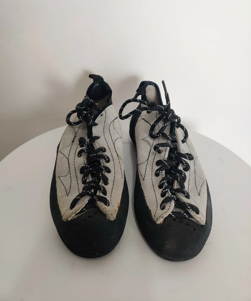 Zapatos de escalada en roca MadRock gris original vintage de colección de colección talla US 5 EU 37 Foto 3 de 4