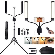 Led Video Light Double Arm Led Light With Tripod Stand