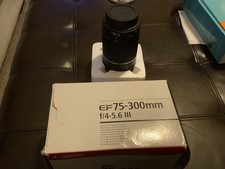Canon EF 75-300mm f/4-5.6 III Auto zoom lens