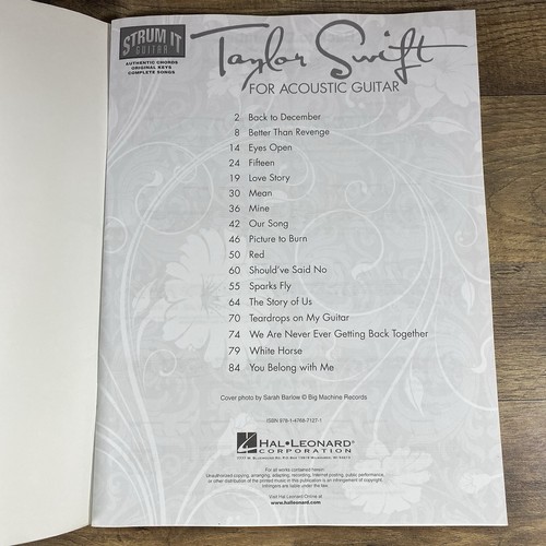 Taylor Swift für Akustikgitarre Songbook Strum It Serie | 17 Hits - Bild 2 von 5