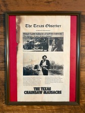 Texas Chainsaw Massacre 1974 Custom Framed Newspaper Art Print