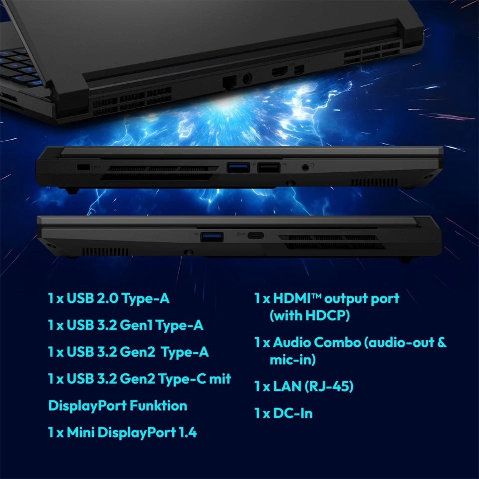 Medion Erazer Scout 15 Intel Core i5 16GB 1TB SSD RTX 5050 15.6" W11H Gaming - Image 4 of 4