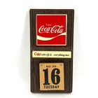 Vintage 1978 Coca Cola Perpetual Wall Calendar Mirro-Products Faux Wood Grain