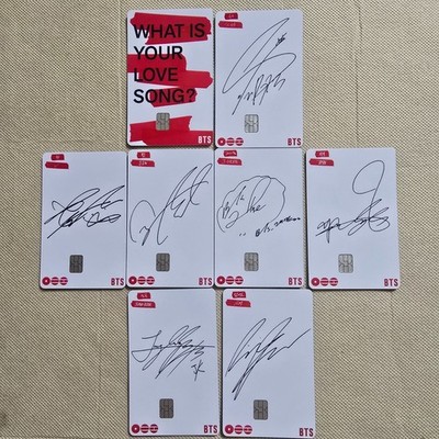 BTS namaneカード ARIRANG アリラン BTS 5TH ALBUM ARIRANG TRANSPORTATION TOP-UP BTS MEMBER SIGNATURE