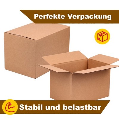 Faltkarton 300x200x200 mm 1-wellig B-Welle Versandkarton Shipping BOX DHL Pakete
