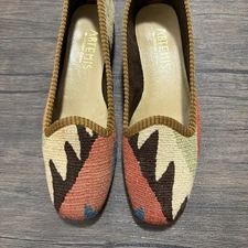 ARTEMIS DESIGN CO Kilim Wool Loafer Womens Shoes  EU 37~7 Hand Made in Turkey