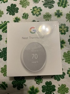 Google Nest Smart Thermostat White - GA01334-US Latest Model FACTORY SEALED