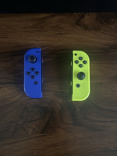 Nintendo Switch Joy-Con controllers Neon Blue and Neon Yellow (Have Drift Error)