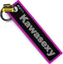 Keychains, Premium Quality Key Tag Fits Kawasaki Motorcycle, Car, Scooter, ATV,