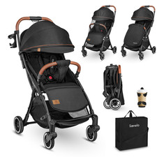 LIONELO Julie One Buggy Kinderwagen bis 22 kg Beinwärmer Getränkehalter
