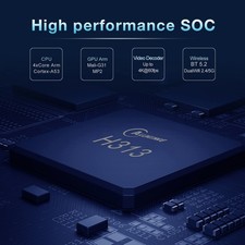 Q1 TV 10.0 Box UHD 4K Media Player H313 Quad-cor LJFS