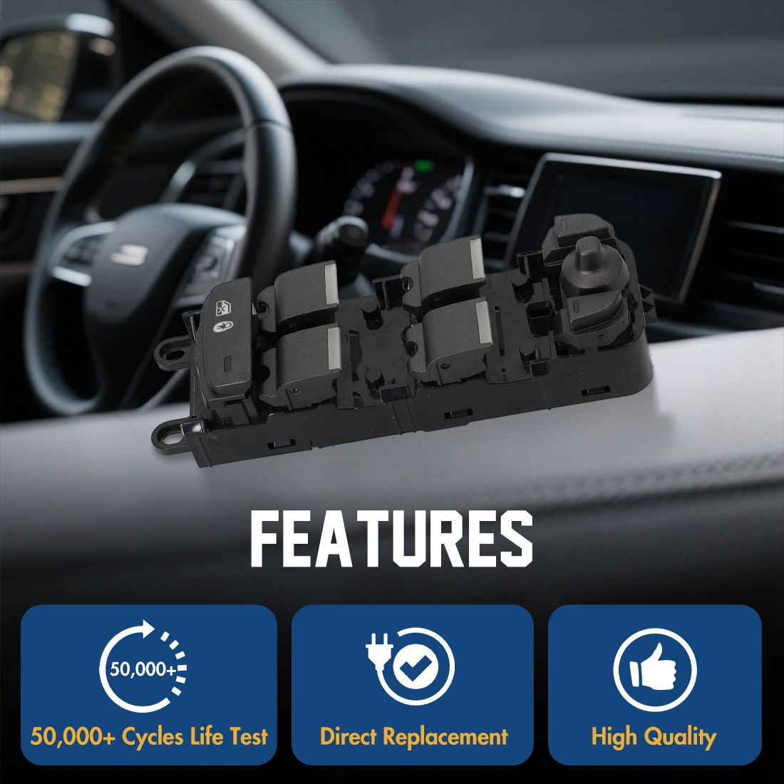 Power Window Switch Front Left LR085483 For Land Rover Discovery Sport ...
