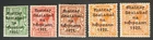 IRELAND 1922 HARRISON OVERPRINT COIL COMPLETE SET LHM SG 26-29a HIB 5D CAT €48