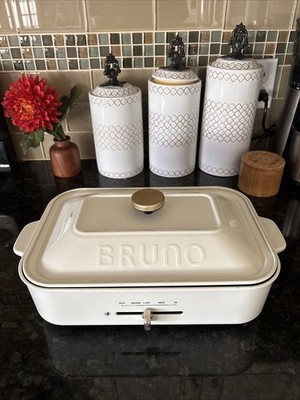 BRUNO Compact Hot Plate White BOE021-WH AC100W Grill Takoyaki