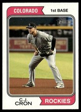 2023 Topps Heritage C.J. Cron Colorado Rockies #126