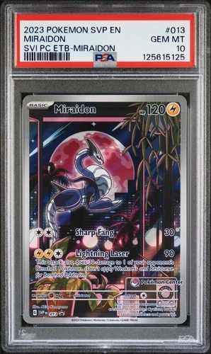 2023 Pokemon SVP EN-SV Black Star Promo Miraidon 13 Scarlet & Violet PSA 10