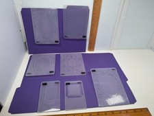 Lot of 7 Stampin Up Embossing Folders Sizzix Flowers Wreath Party Frames