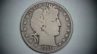 1911 D Barber Silver Half Dollar VG