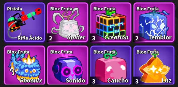 blox fruits Fruits -Fenix-Sound-Spider-Creation