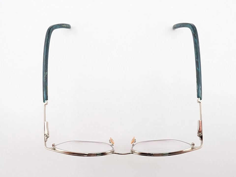 Gafas Vera Wang, solo monturas, V921 TE, 52-16-135, metal/plástico, verde azulado/plateado Foto 3 de 4