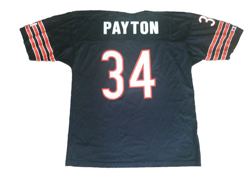 Vintage Champion Chicago Bears #34 Walter Payton GSH Sz 44 Blue Jersey