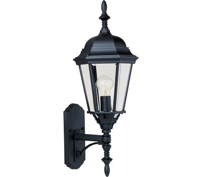 Maxim 1003BK Westlake Outdoor Wall Sconce 1-Light 60 Total Watts, Black