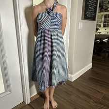 NWT Maeve Anthropologie Waverly Multicolor Plaid One Shoulder Midi Dress Size 2