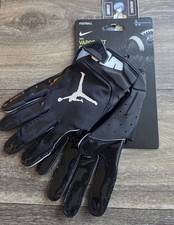 Nike Air Jordan Jumpman Vapor Jet Football Gloves Black Mens Size Large 