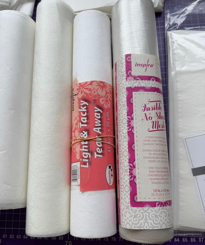 Stickvlies für Stickmaschine - Restepaket - wasserlöslich, aufbügelbar uvm. - Bild 8 von 16