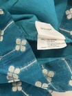 NWT Fabindia Teal & Gold Brocade Silk & cotton Saree Cropped Blouse V neck XL — photo 7