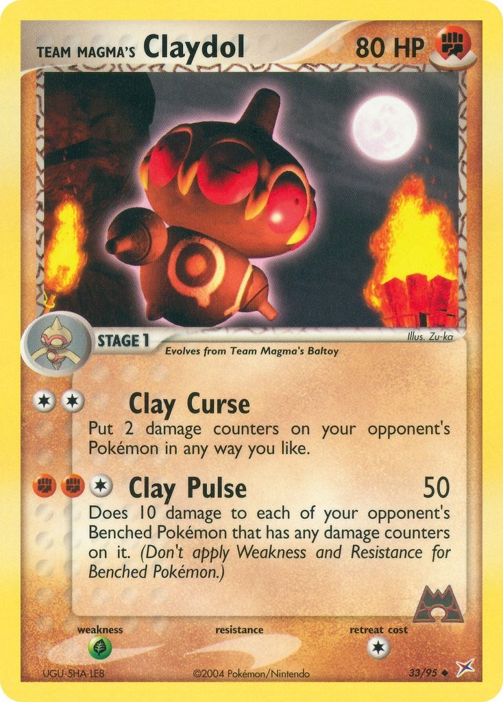 Normal Team Magma's Claydol 33/95 Team Magma vs Team Aqua
