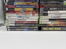 Video Game Case & Manual Lot Of 61- Xbox, Ds, Ps2 , PS3 , Etc - READ