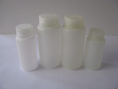 4pc Lot Set 250ml 8oz & 500ml 16oz Nalgene Plastic Bottle w/ Removable Screw Lid