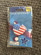 Patriotic Light Up Bracelet Flashing Strobe Light Ages 3+
