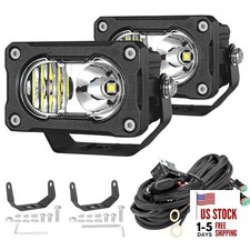 3 Inch Driving Light 2PCS 40W LED Pod Light with DT Wiring 3inch - Combo