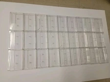 Clear Plastic "Pre-Owned" Empty Cassette Tape Replacement Jewel Case Lot of 30