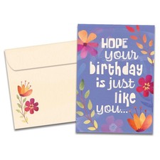 Tree-Free Greetings - Birthday Card - Artful Designs - 1 Card + Matching Envelop