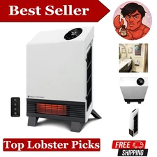 Efficient Infrared Space Heater: 1000 Watts, Easy Remote Control & Safe Design