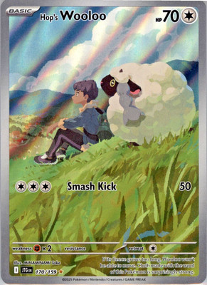 Hop's Wooloo #170/159 Illustration Rare Journey Together Pokemon 2025 NM